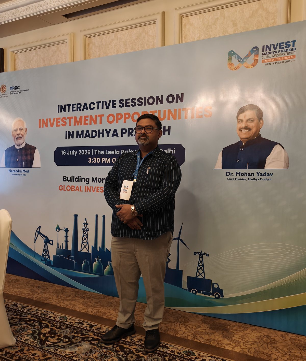 Ameet Mukherji at the Invest Madhya Pradesh interactive session on investment opportunities, The Leela Palace, New Delhi, July 2026